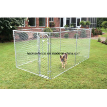 Large Chain Link Rolling Panel Kennel Crate